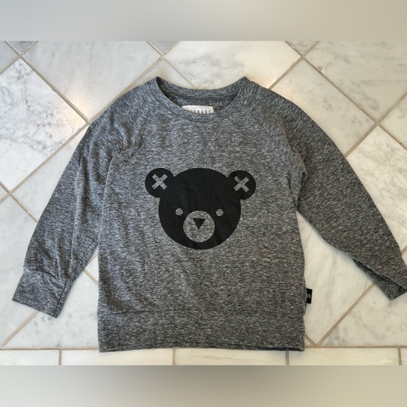 Huxbaby Other - Huxbaby Bear Pullover toddler boy size 3T, gray